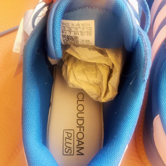 Adidas Breaknet Sleek Sneakers Women’s size 8.5 Bright Blue  White NEW in Box - Picture 5 of 9